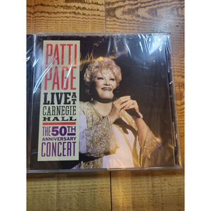 1998 PATTI PAGE Live at Carnegie Hall: The 50th Anniversary Concert CD SEALED